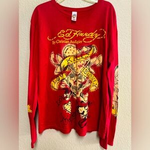 Vintage - Don Ed Hardy by Christian Audigier 💔 Long-sleeve 💔Love Kills Slowly
